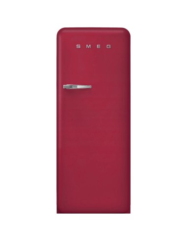 Chłodziarko-zamrażarka, Ruby Red Smeg  Ruby Red (chromowany uchwyt) FAB28RDRB5