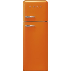 Chłodziarko-zamrażarka Smeg  Pomarańczowy (chromowane uchwyty) FAB30ROR5