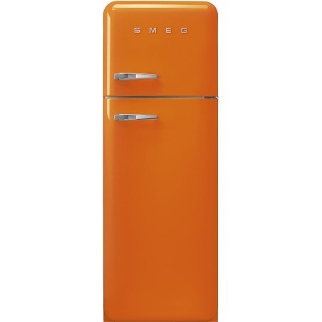 Chłodziarko-zamrażarka Smeg  Pomarańczowy (chromowane uchwyty) FAB30ROR5