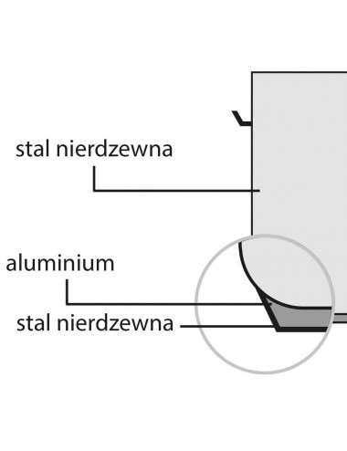 Garnek stalowy do duszenia z pokrywką Ø 360 mm V 11.2 l