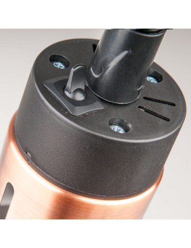 Lampa do podgrzewania potraw wisząca czarna P 0.25 kW U 230 V