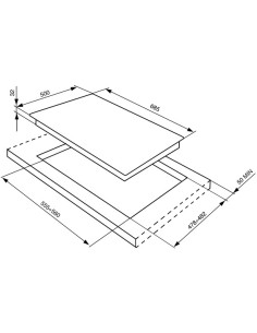 Płyta gazowa, 70 cm, Cortina, kremowa Smeg  Kremowy (pokrętła z mosiądzu) SR775PO