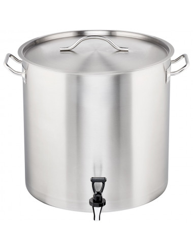 Garnek wysoki z kranem stalowy Ø 400 mm V 50.3 l