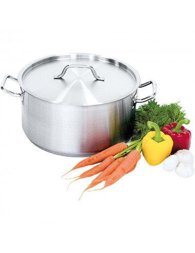Garnek niski z pokrywką stalowy Ø 320 mm V 12.9 l