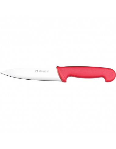 Nóż uniwersalny HACCP czerwony L 150 mm