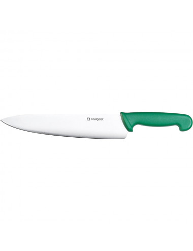 Nóż kuchenny HACCP zielony L 250 mm