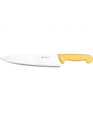 Nóż kuchenny HACCP żółty L 250 mm