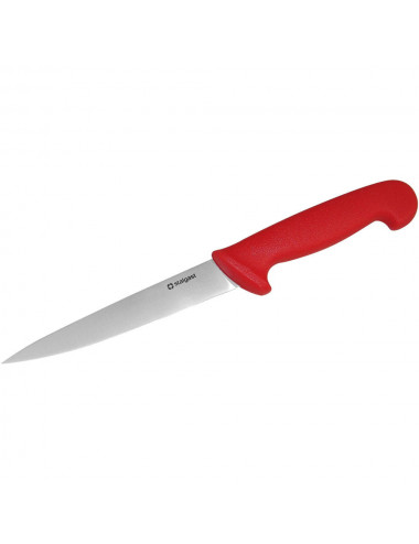 Nóż do filetowania HACCP czerwony L 160 mm