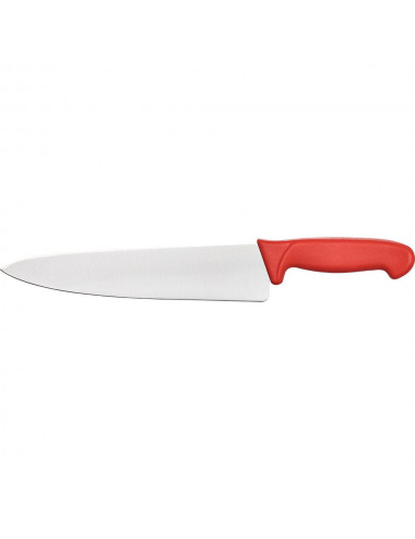 Nóż kuchenny HACCP czerwony L 200 mm