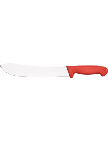 Nóż masarski HACCPczerwony L 250 mm