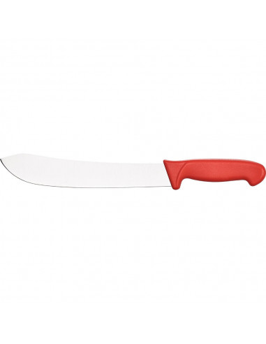 Nóż masarski HACCPczerwony L 250 mm
