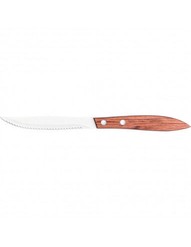 Nóż do steków i pizzy z drewnianą rączką L 110 mm