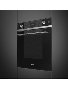 Piekarnik, steamONE, Linea, czarny Smeg  Czarny SO6101S2B3