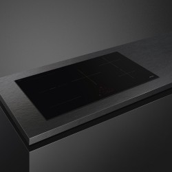Płyta indukcyjna, 90 cm, prosta krawędź Smeg  Czarne szkło SI1M4954D