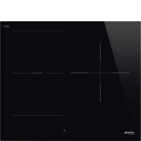 Płyta indukcyjna, 60 cm, prosta krawędź Smeg  Czarne szkło SI1M4634D