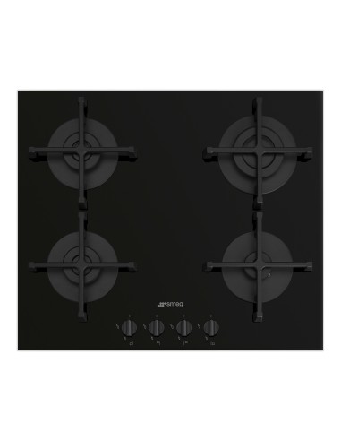 Płyta gazowa, 60 cm, Selezione, czarny Smeg  Czarny PV264B