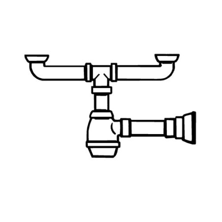 Syfon do podwójnego odpływu Smeg  - 3713
