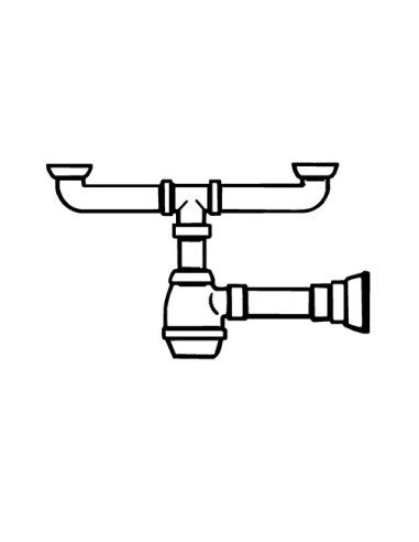 Syfon do podwójnego odpływu Smeg  - 3713