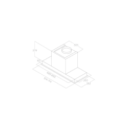 Okap kuchenny do zabudowy model LANE SENSOR BL MAT/A/72 marki Elica