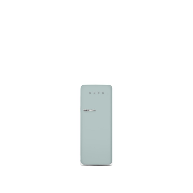 Single door refrigerator, 50's Style, Se Smeg  Sea Salt Green (chromowany uchwyt) FAB28RDSA5