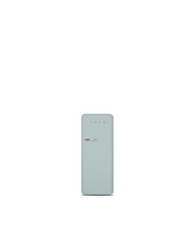 Single door refrigerator, 50's Style, Se Smeg  Sea Salt Green (chromowany uchwyt) FAB28RDSA5