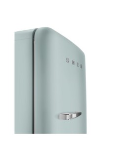 Single door refrigerator, 50's Style, Se Smeg  Sea Salt Green (chromowany uchwyt) FAB28RDSA5