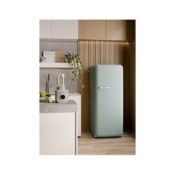 Single door refrigerator, 50's Style, Se Smeg  Sea Salt Green (chromowany uchwyt) FAB28RDSA5