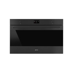 Piekarnik, 90 cm, Classica, czarny mat Smeg  Stal nierdzewna SFP9302TN