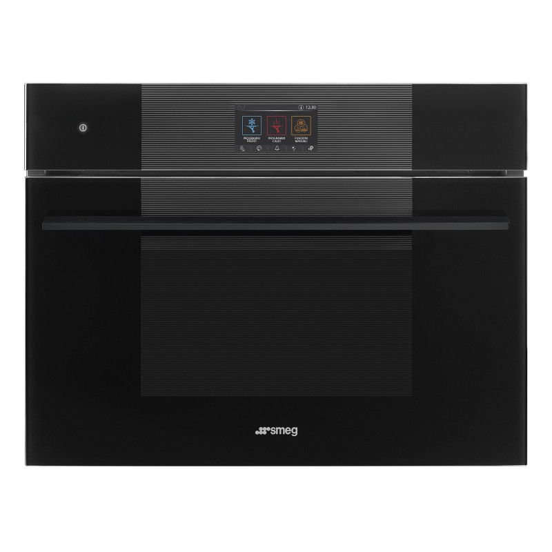 45 cm, Display 04, Linea, Black Smeg  Czarny SBC4104B3