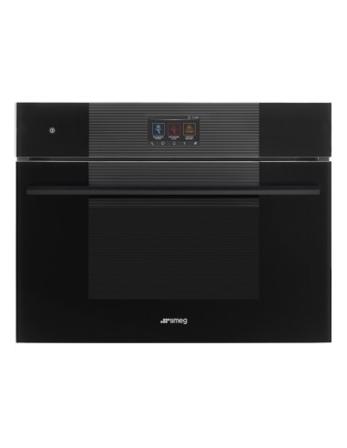 45 cm, Display 04, Linea, Black Smeg  Czarny SBC4104B3