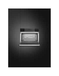 45 cm, Display 04, Linea, Black Smeg  Czarny SBC4104B3