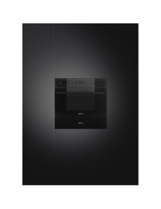 45 cm, Display 04, Linea, Black Smeg  Czarny SBC4104B3