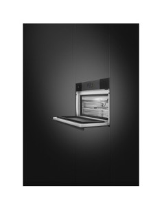 45 cm, Display 04, Linea, Black Smeg  Czarny SBC4104B3