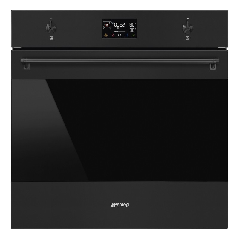 60 pyro-steam d02 Classica Matt black Smeg   SOP6302S2PN