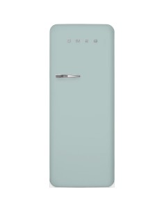 Single door refrigerator, 50's Style, Se Smeg  Sea Salt Green (chromowany uchwyt) FAB28RDSA5