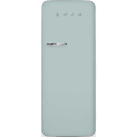 Single door refrigerator, 50's Style, Se Smeg  Sea Salt Green (chromowany uchwyt) FAB28RDSA5