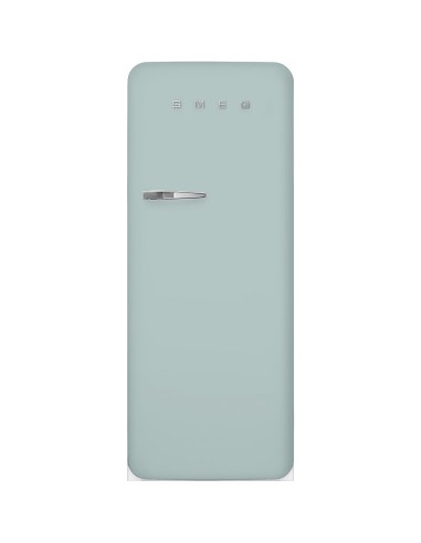 Single door refrigerator, 50's Style, Se Smeg  Sea Salt Green (chromowany uchwyt) FAB28RDSA5