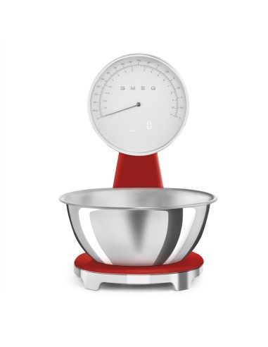 Waga kuchenna, czerwony Smeg   KSF01RDWW