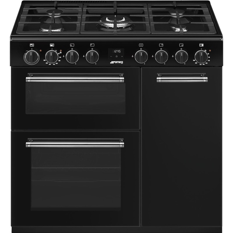 Kuchnia wolnostojąca Smeg  Czarny BG93GMBL