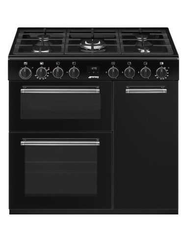 Kuchnia wolnostojąca Smeg  Czarny BG93GMBL