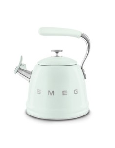 Czajnik z gwizdkiem, pastelowa zieleń Smeg   WKF01PG
