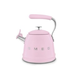 Czajnik z gwizdkiem, pastelowy róż Smeg   WKF01PK