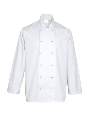 Bluza kucharska unisex CHEF biała rozmiar M