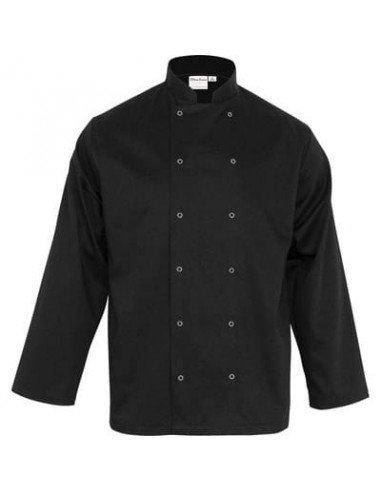 Bluza kucharska unisex CHEF czarna rozmiar S