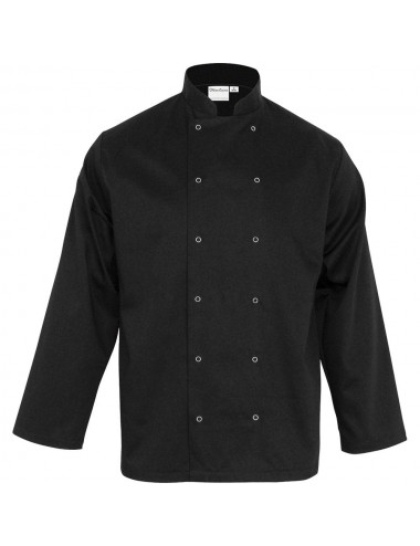 Bluza kucharska unisex CHEF czarna rozmiar L