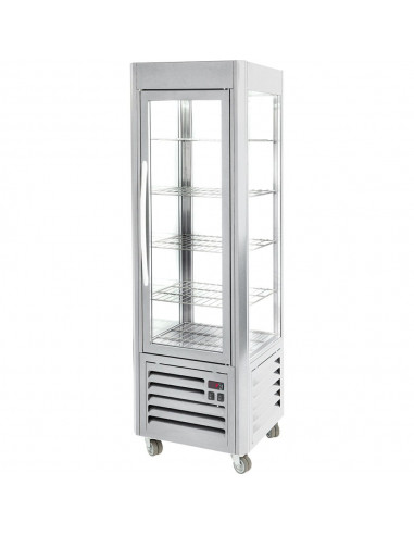 Witryna chłodnicza 7-poziomowa 5 x ruszty chromowane 535 x 495 mm