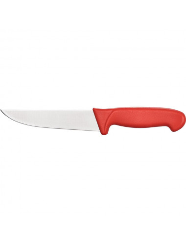 Nóż uniwersalny HACCP czerwony L 150 mm