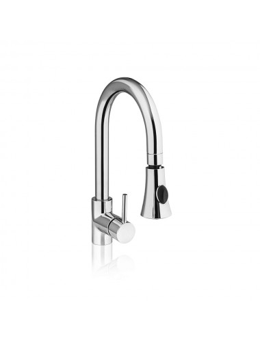 Bateria umywalkowa z wyciąganym prysznicem H 370 mm