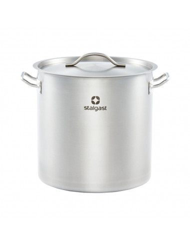 Garnek wysoki z pokrywką stalowy Ø 360 mm V 36.6 l