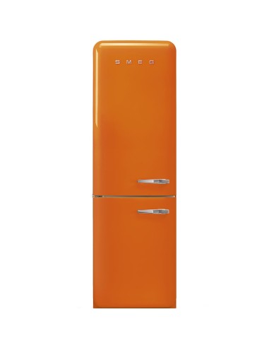 Chłodziarko-zamrażarka Smeg  Pomarańczowy (chromowane uchwyty) FAB32LOR5